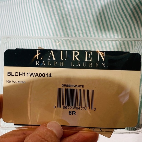 RALPH LAUREN*Green Striped Blazer 8R & 12R $118 - Picture 5 of 7